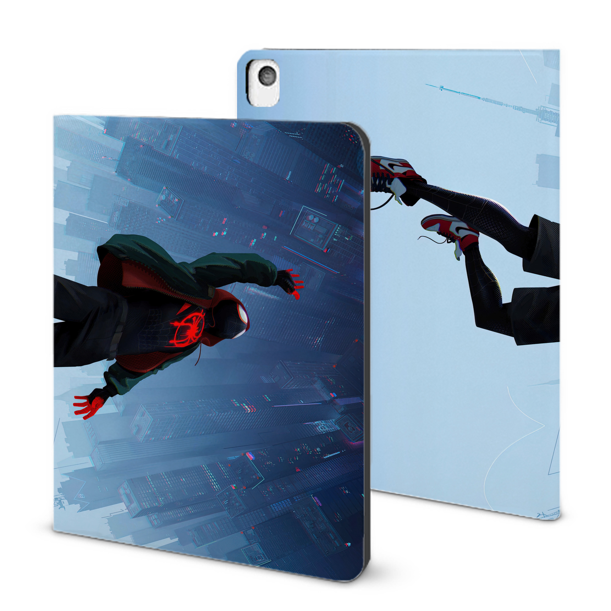 （画像用） Spider Man スパイダーマン IPadケース ペンホルダー付き ブックスタイルデザイン